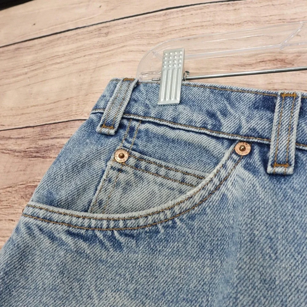 Vintage Levis 560 Jeans 32x34 (31x33) Blue Loose Tapered USA Orange Tab